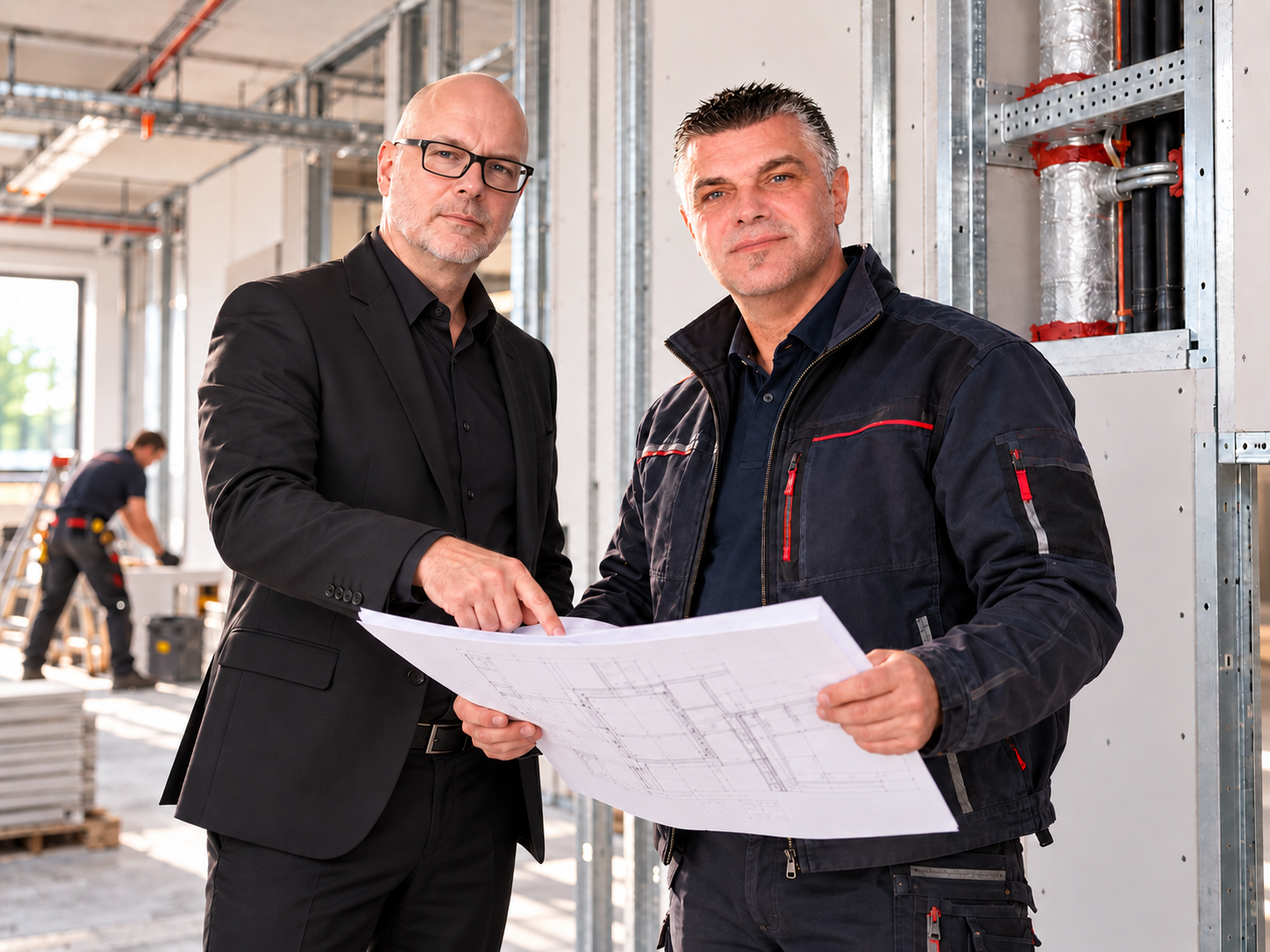 Projektplanung und koordinierter Innenausbau auf der Baustelle Projektplanung und koordinierter Innenausbau auf der Baustelle